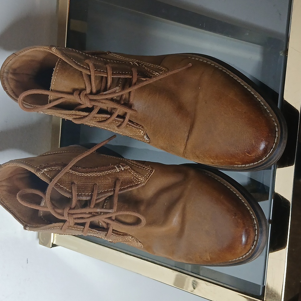 Steve madden Harken chukka tan leather shoes size 8 mens - Picture 9 of 15